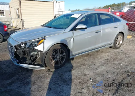 2018 Hyundai Sonata Sport z USA, uszkodzony, nr VIN 5NPE34AF0JH599137
